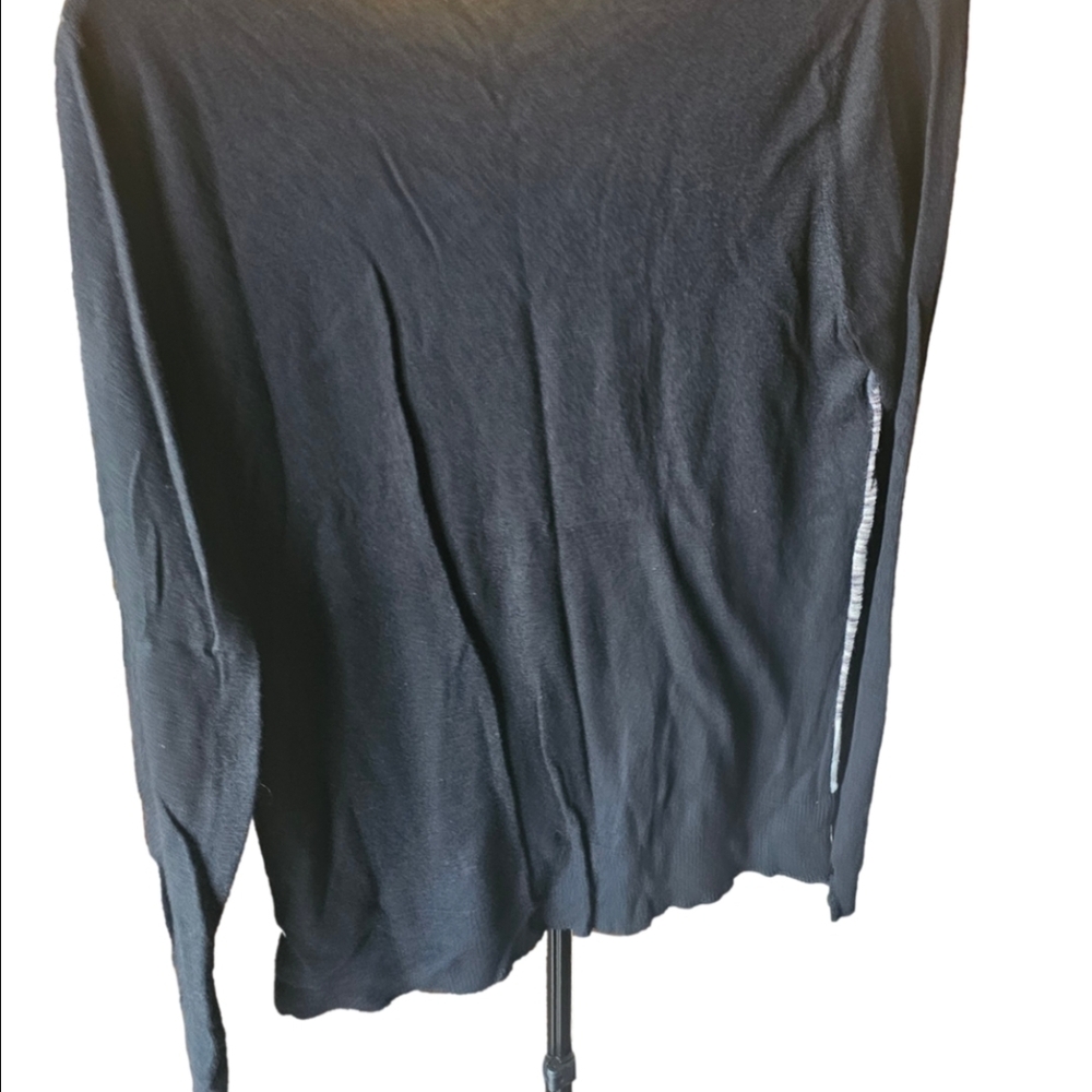 Mossimo Supply Co. Colorblock Crew Neck Sweater in Black, Gray, White - Picture 2 of 4